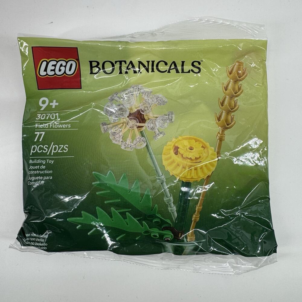 Lego 30701 Botanicals 2025 Field Flowers Set Dandelion 77 Pieces Building New